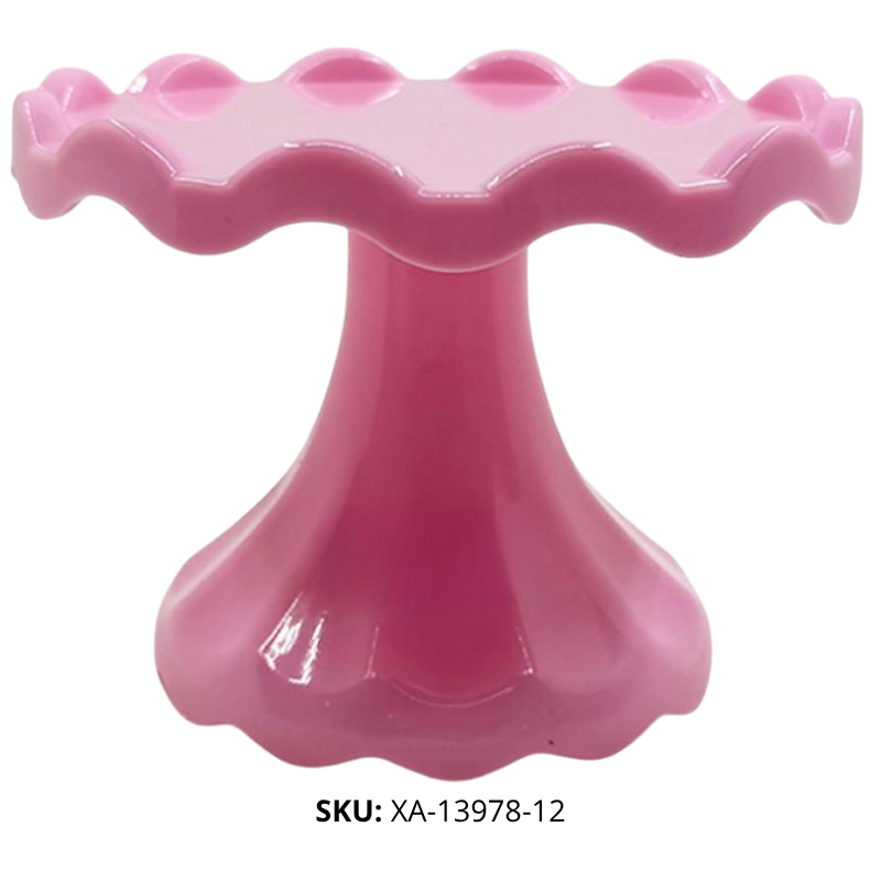 BASE P/TORTA ONDAS PLAST ROSA PAST XU X200B