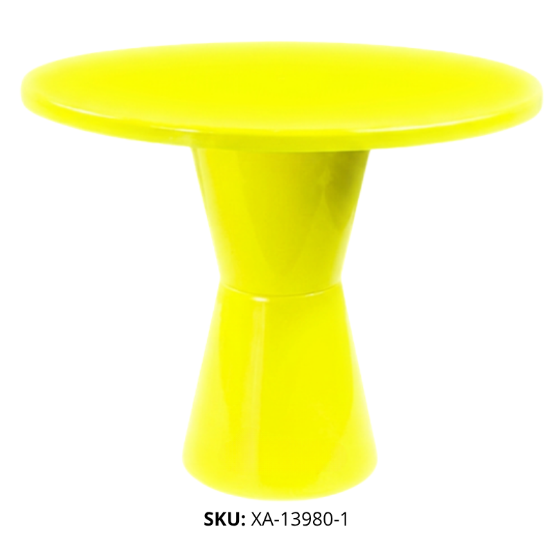 BASE P/TORTA PLANO REDON PLAST AMARILLO NEON XU X72B