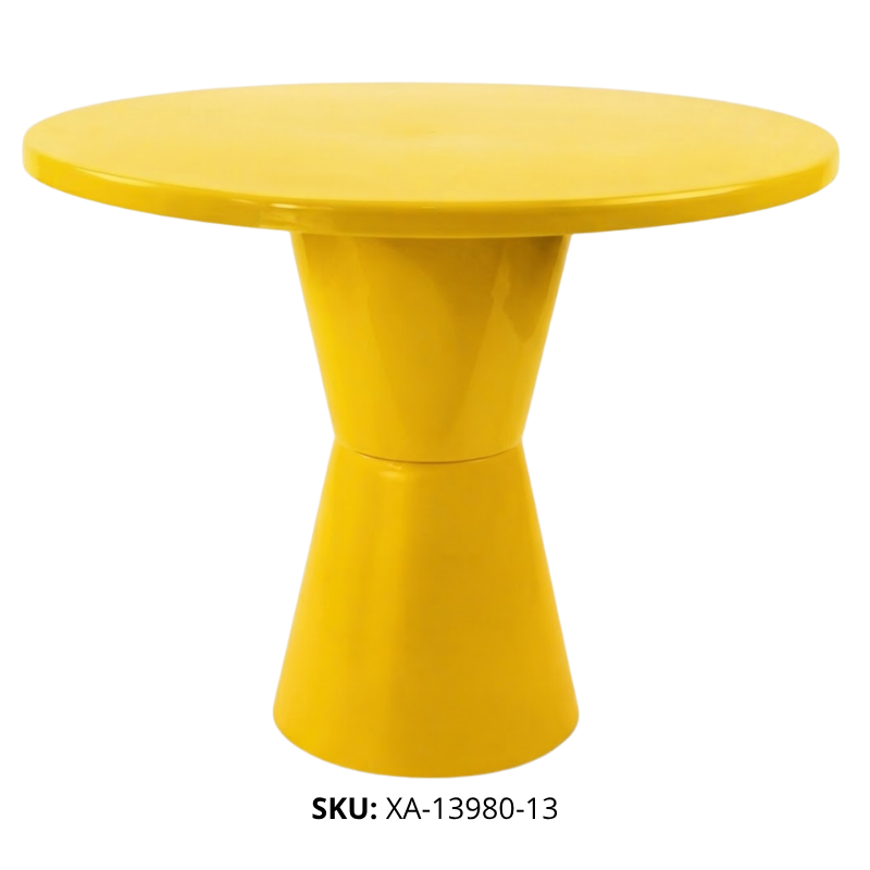 BASE P/TORTA PLANO REDON PLAST AMARILLO XU X72B