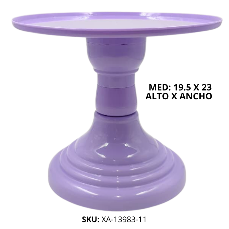 BASE P/TORTA PLANO REDON PLAST LILA XU X36B