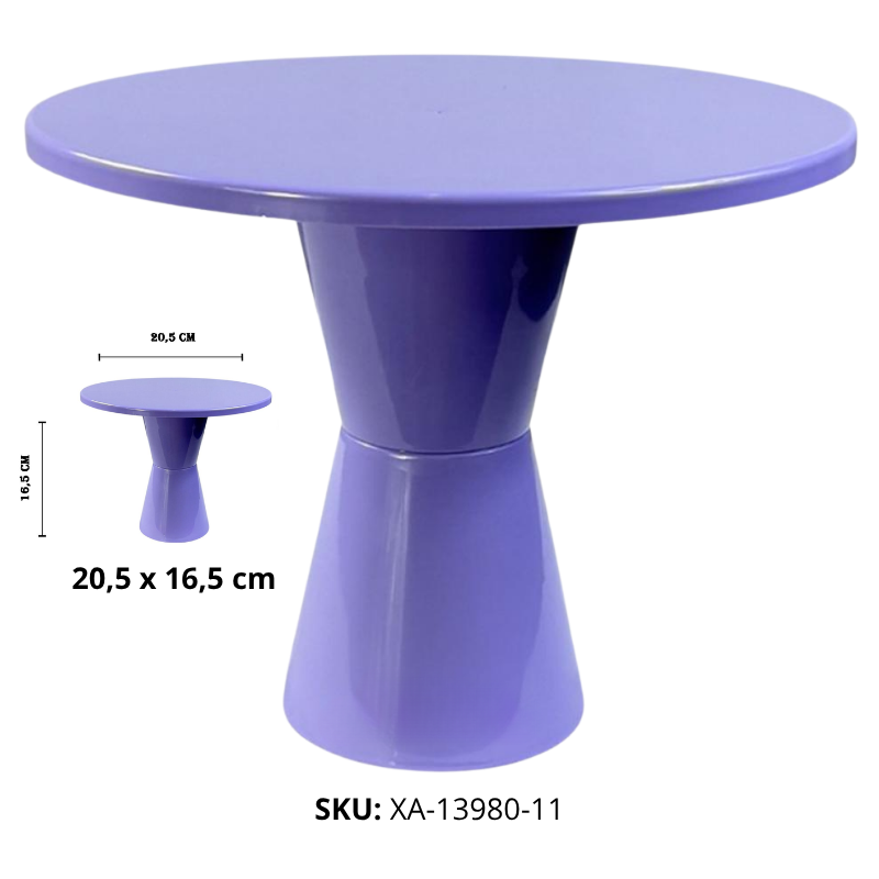 BASE P/TORTA PLANO REDON PLAST LILA XU X72B
