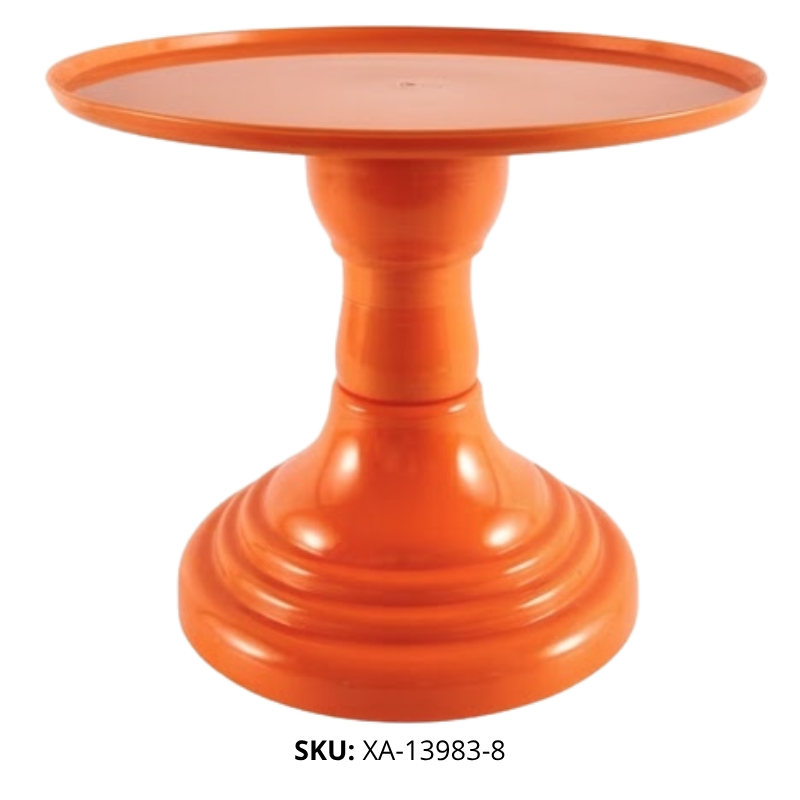 BASE P/TORTA PLANO REDON PLAST NARANJA XU X36B