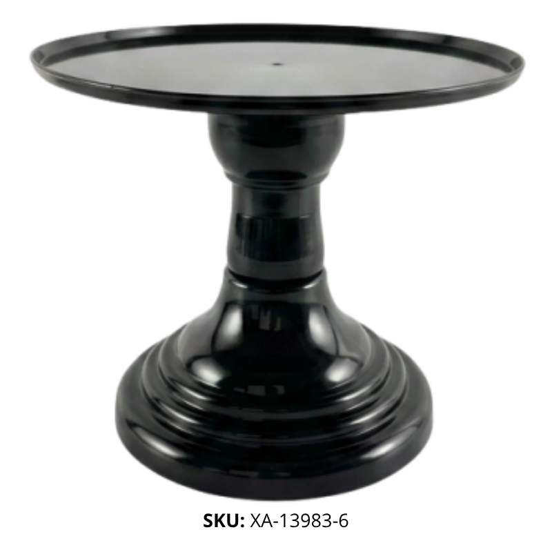 BASE P/TORTA PLANO REDON PLAST NEGRO XU X36B