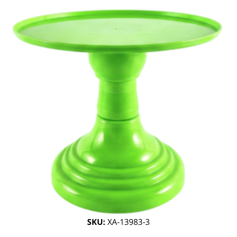 BASE P/TORTA PLANO REDON PLAST VERDE NEON XU X36B