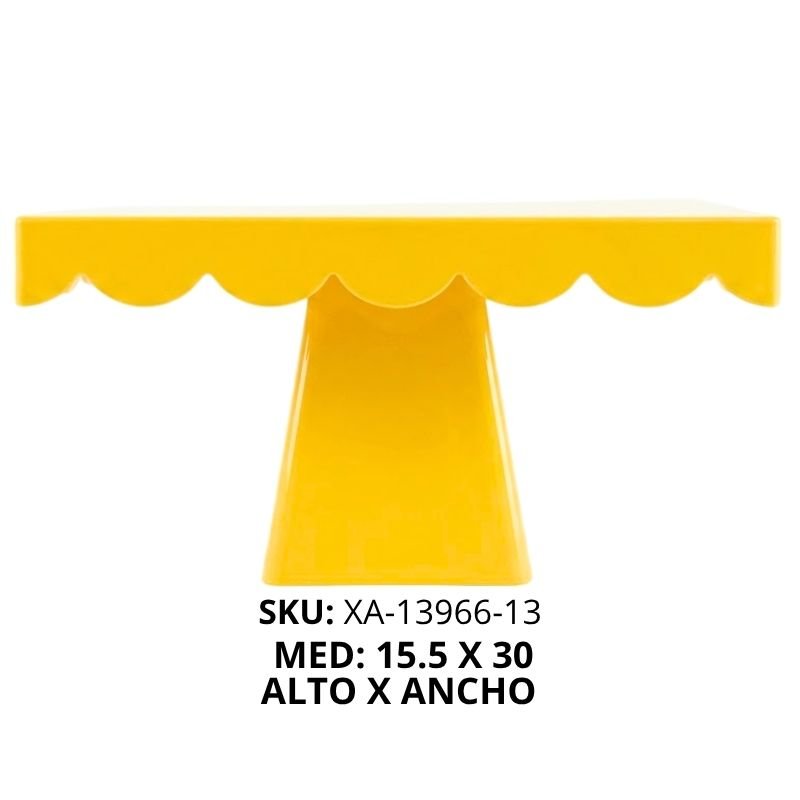 BASE PLAST RECT AMARILLA P/BOCAD XU X60B