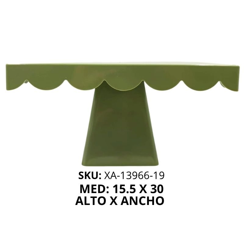 BASE PLAST RECT VERDE ACEIT P/BOCAD XU X60B