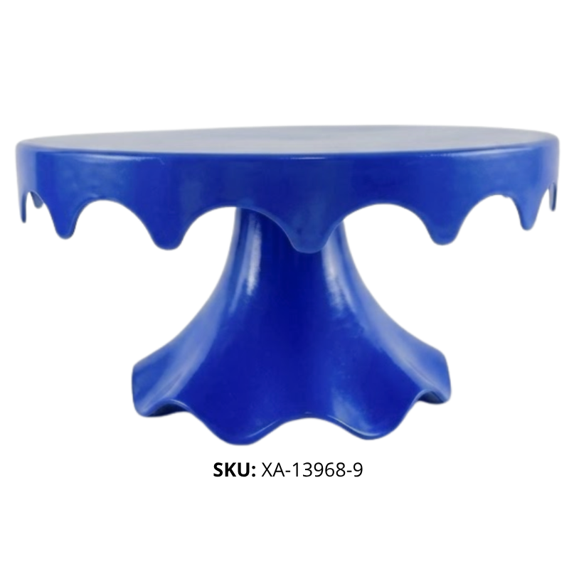BASE TORTA PLAST AZUL ONDAS XU X72B