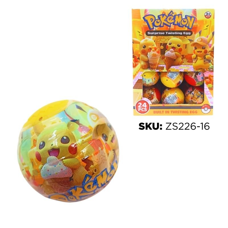 BOLA SORPRESA POKEMON 5.5X5.5CM CX24 BX48